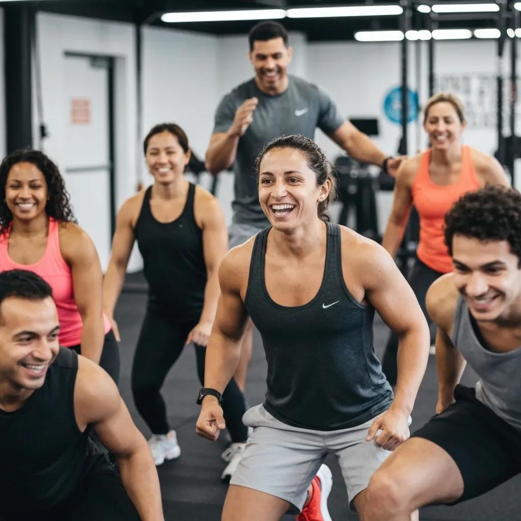 Small group personal training session in Auburn with participants exercising together