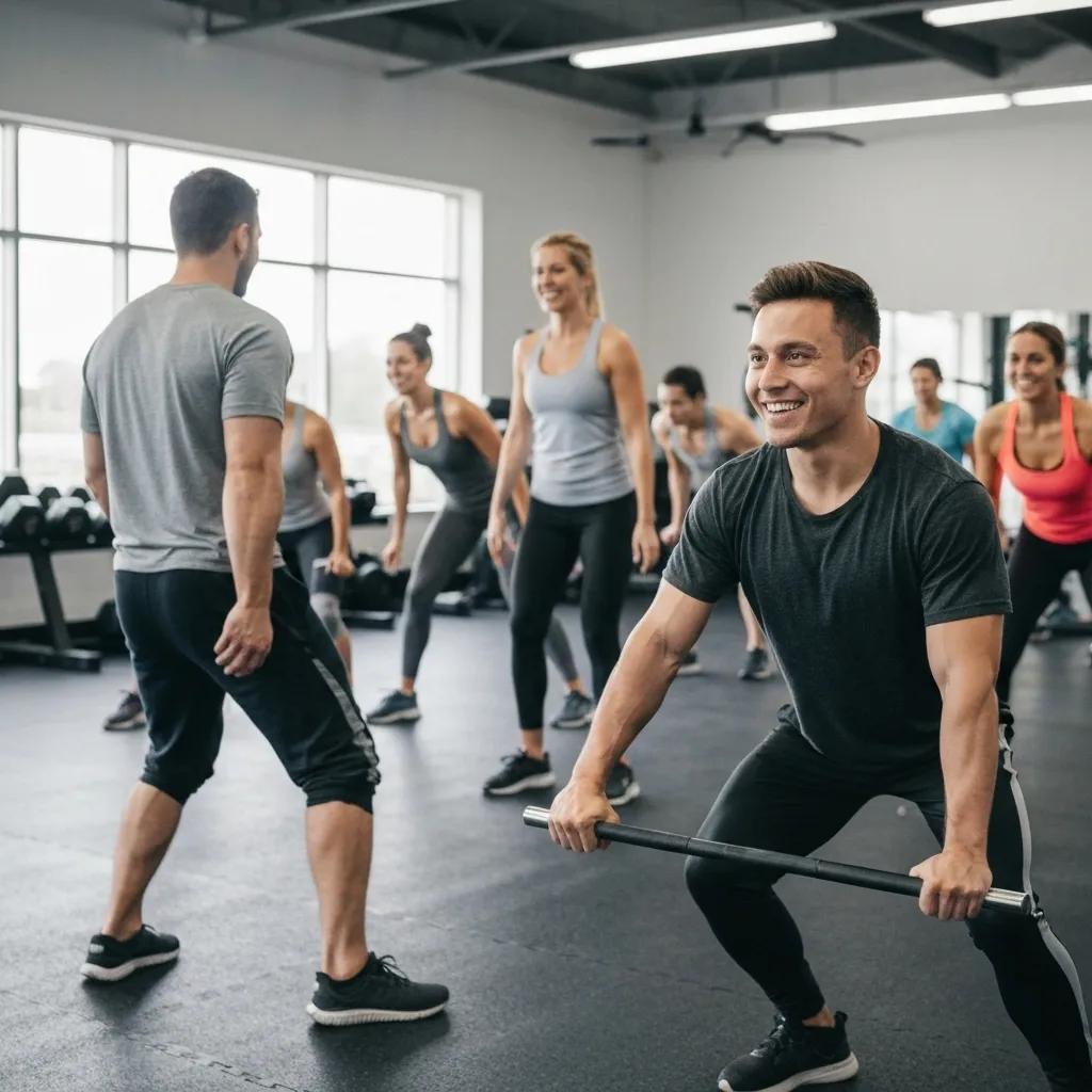 Small group personal training session in Auburn with diverse participants and a trainer